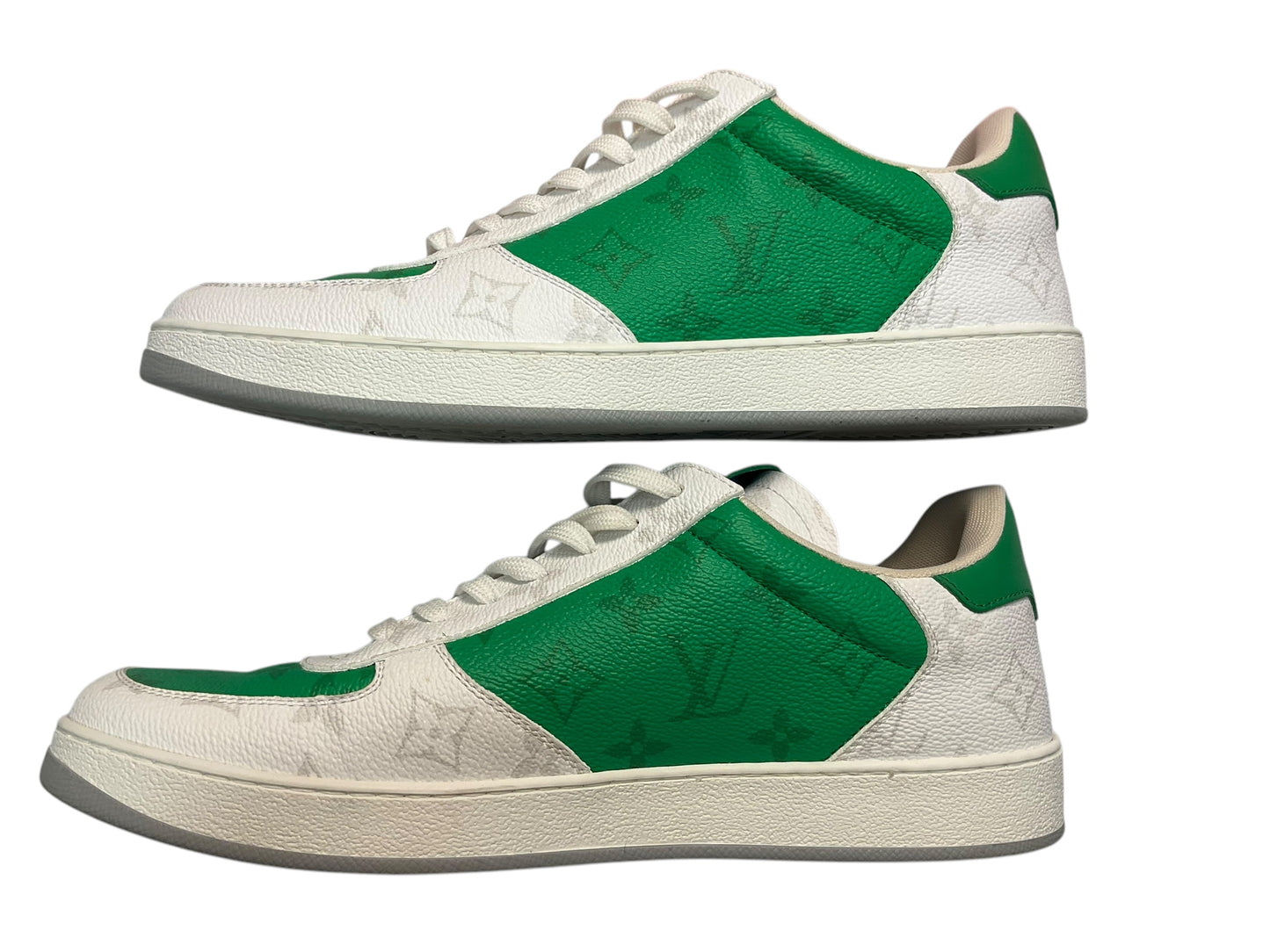 Shoes Luxury Designer By Louis Vuitton In Green, Size: 10