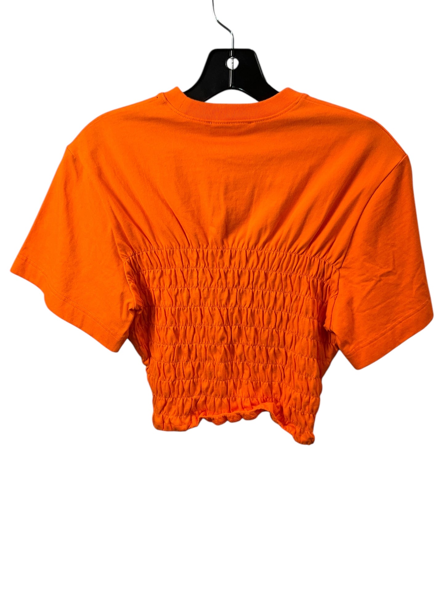 Top Short Sleeve By Frame In Orange, Size: S