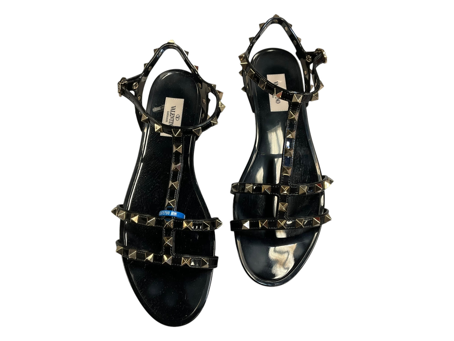 Sandals Luxury Designer By Valentino-garavani In Black, Size: 10