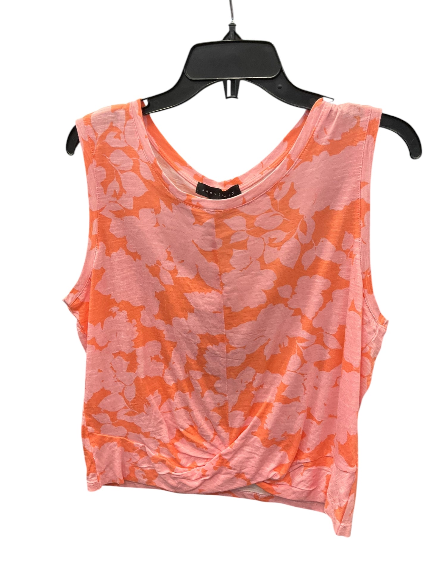 Top Sleeveless By Sanctuary In Orange & Pink, Size: Xl