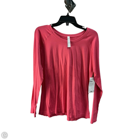 Athletic Top Long Sleeve Crewneck By Athleta In Pink, Size: 18
