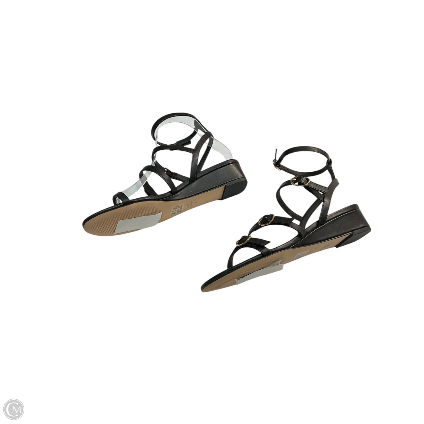 Sandals Designer By Stuart Weitzman In Black, Size: 7