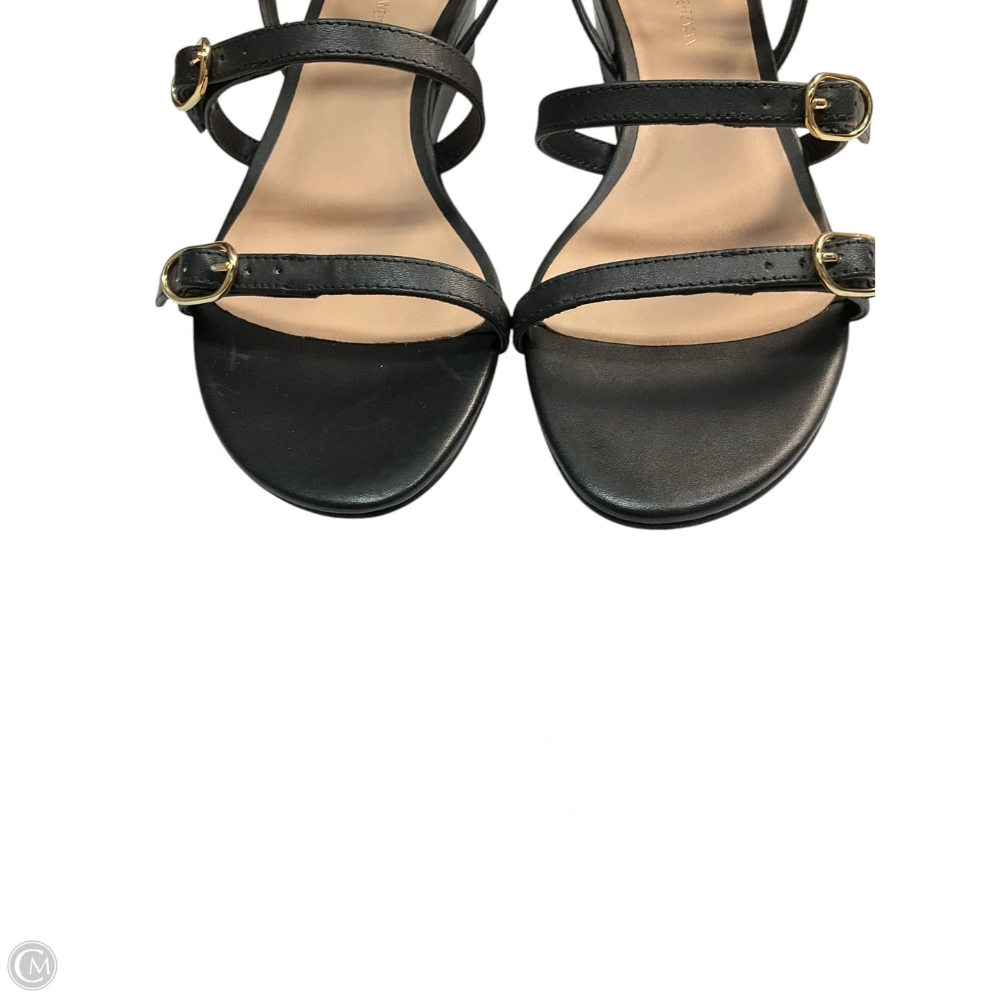 Sandals Designer By Stuart Weitzman In Black, Size: 7