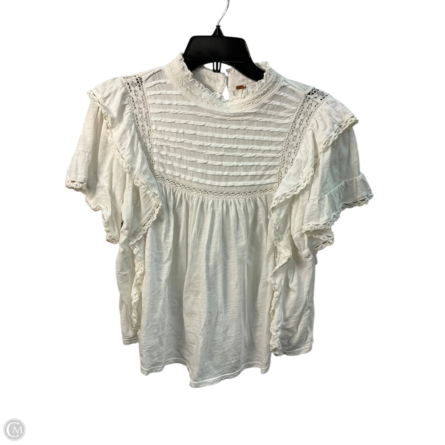 Top Short Sleeve By Free People In White, Size: S