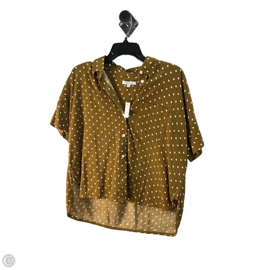 Top Short Sleeve By Madewell In Chartreuse, Size: Xs