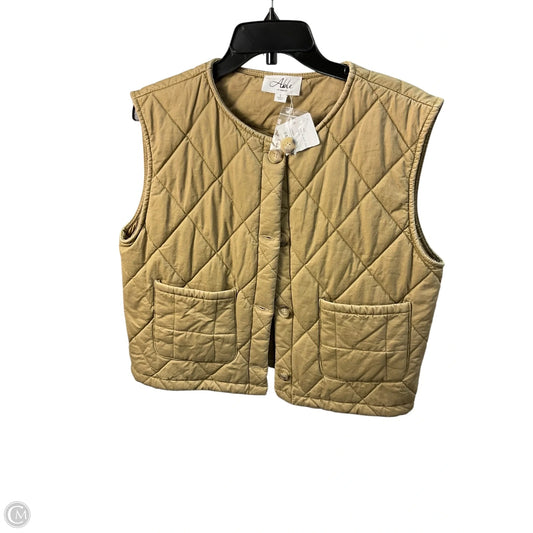 Vest Puffer & Quilted By Nordstrom In Beige, Size: L