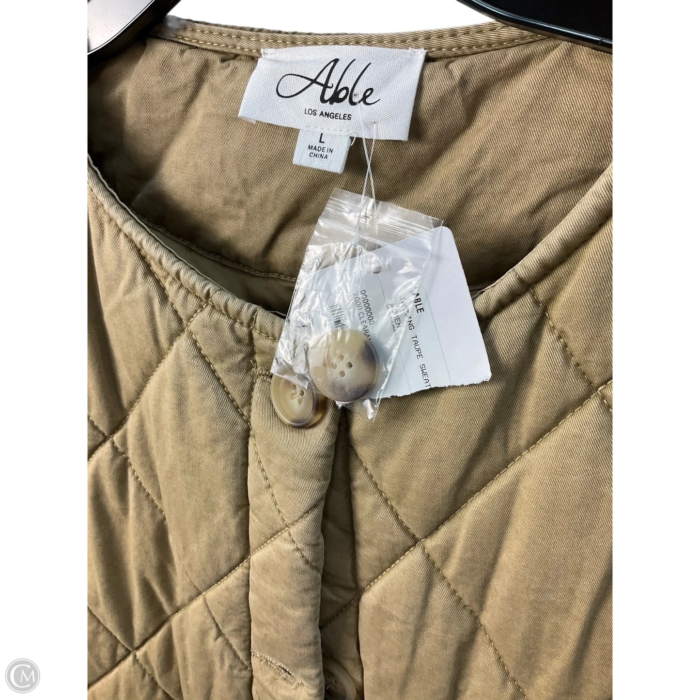 Vest Puffer & Quilted By Nordstrom In Beige, Size: L