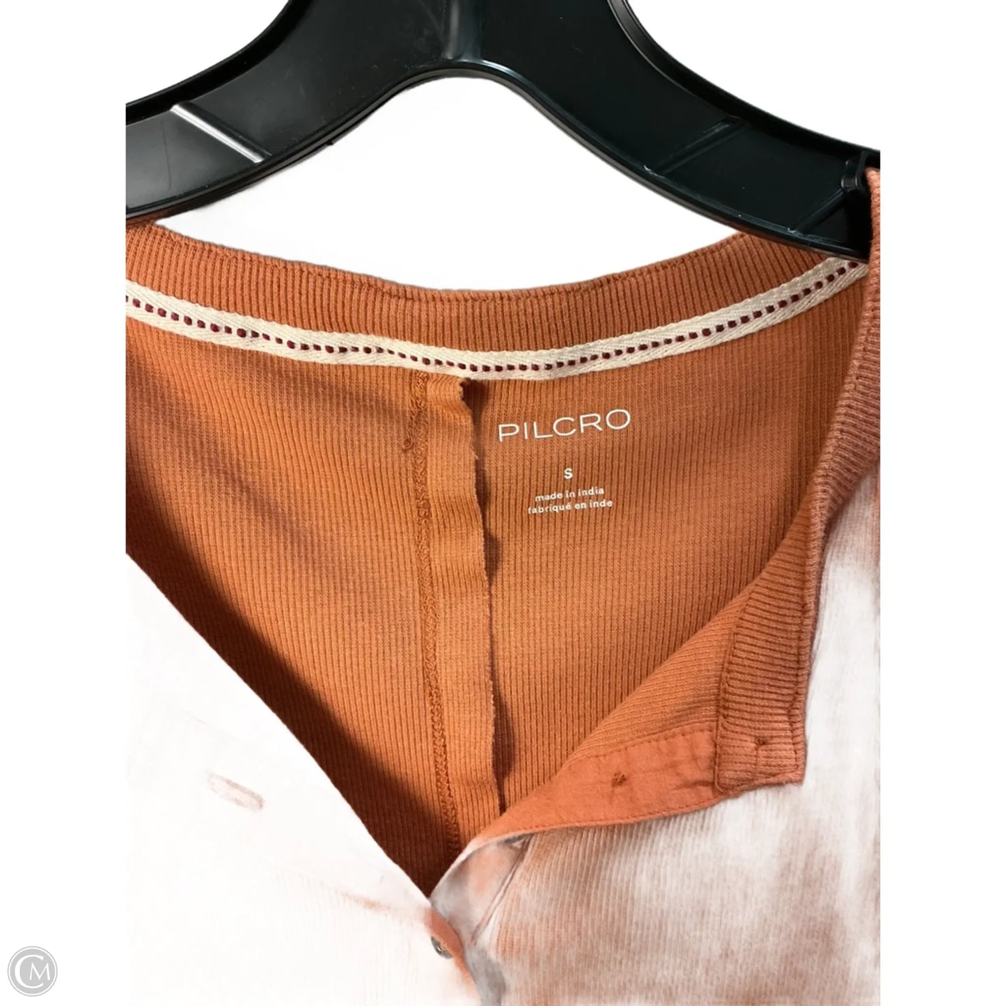 Top Short Sleeve Basic By Pilcro In Orange, Size: S