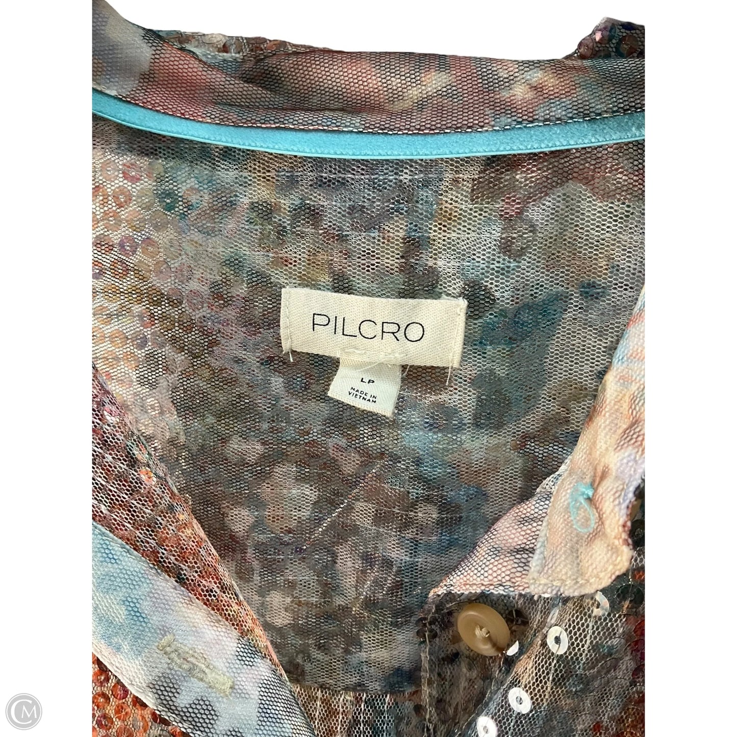 Top Long Sleeve By Pilcro In Multi-colored, Size: L