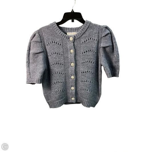 Sweater Short Sleeve By English Factory In Blue, Size: M