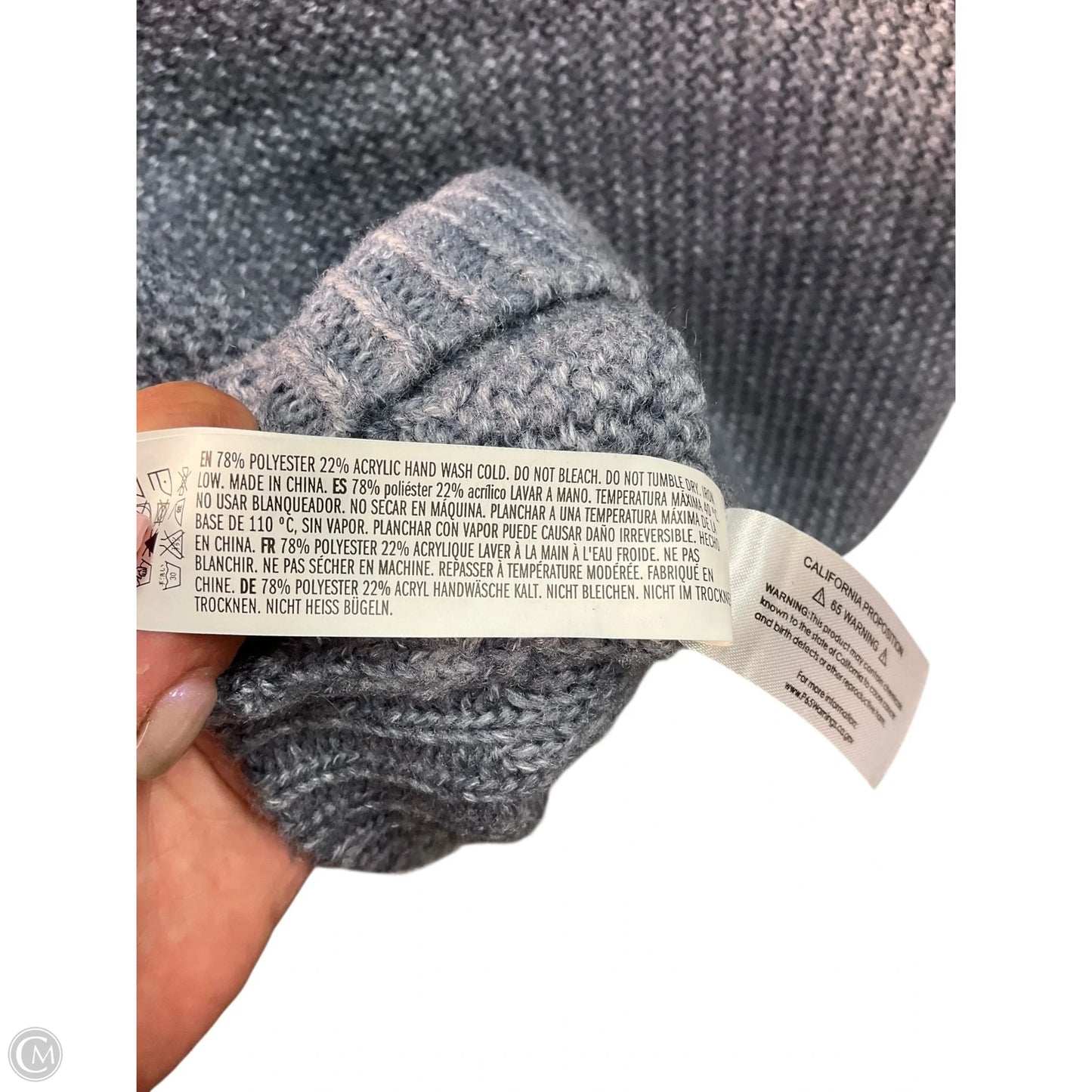 Sweater Short Sleeve By English Factory In Blue, Size: M