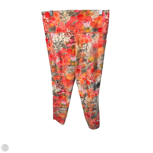 Athletic Leggings By Athleta In Multi-colored, Size: L