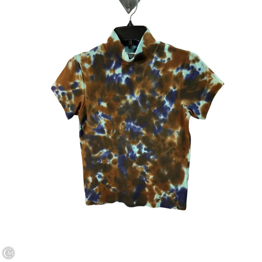Top Short Sleeve By Agolde In Tie Dye Print, Size: Xs