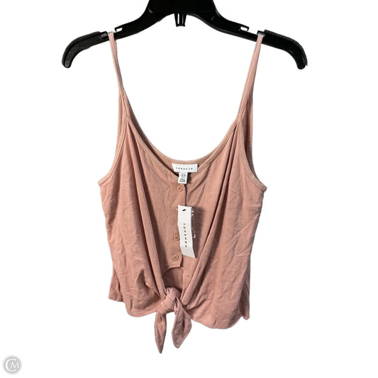 Top Sleeveless By Top Shop In Peach, Size: S