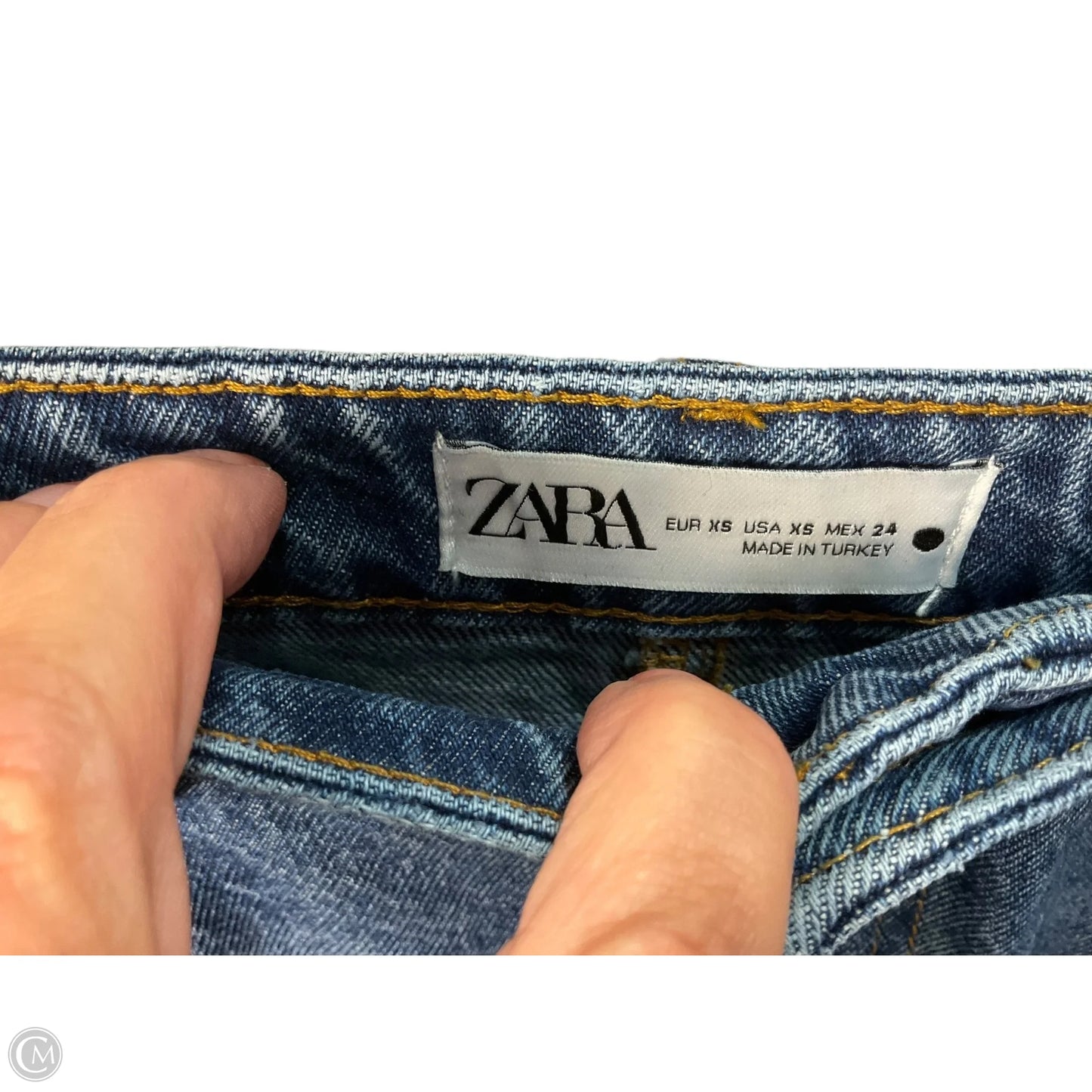 Skirt Maxi By Zara In Blue Denim, Size: 2