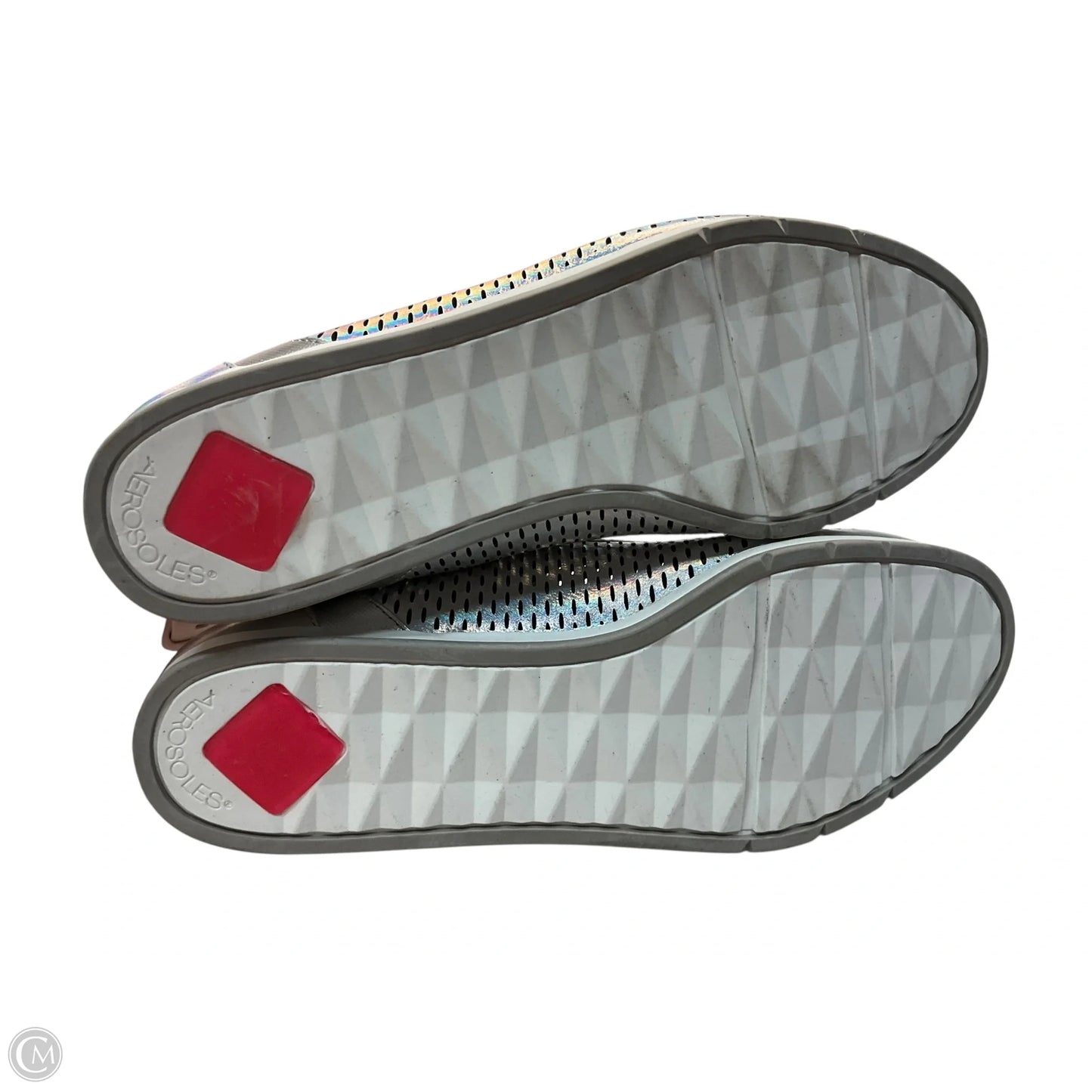 Shoes Flats By Aerosoles In Silver, Size: 9
