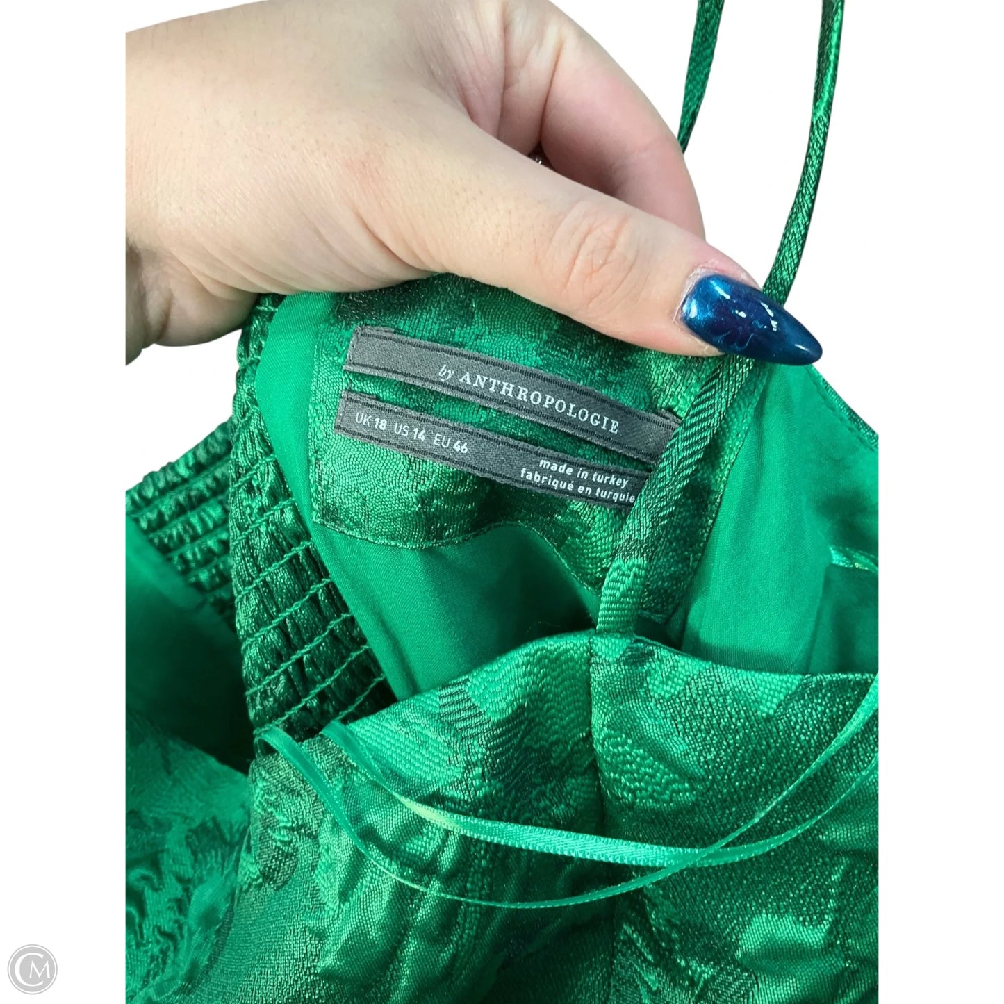 Dress Casual Midi By Anthropologie In Green, Size: Xl