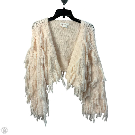 Sweater Cardigan By Anthropologie In Peach