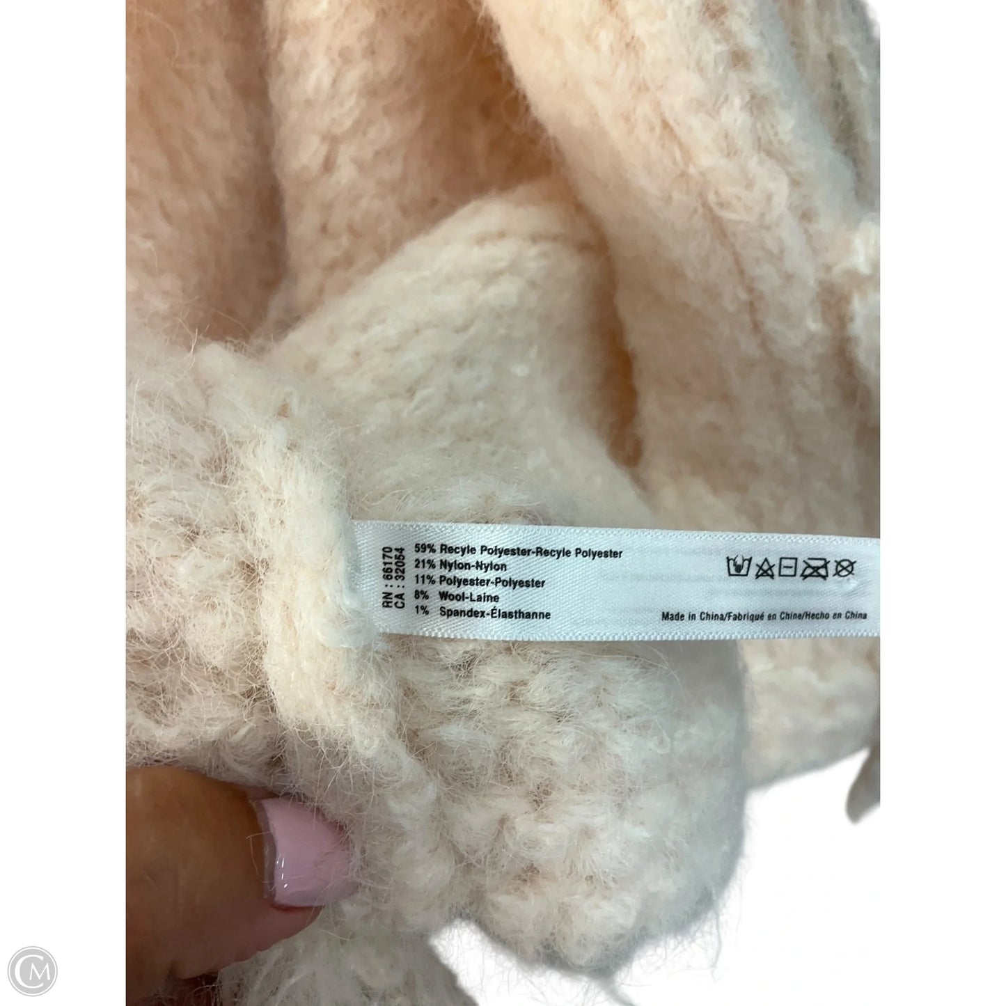 Sweater Cardigan By Anthropologie In Peach