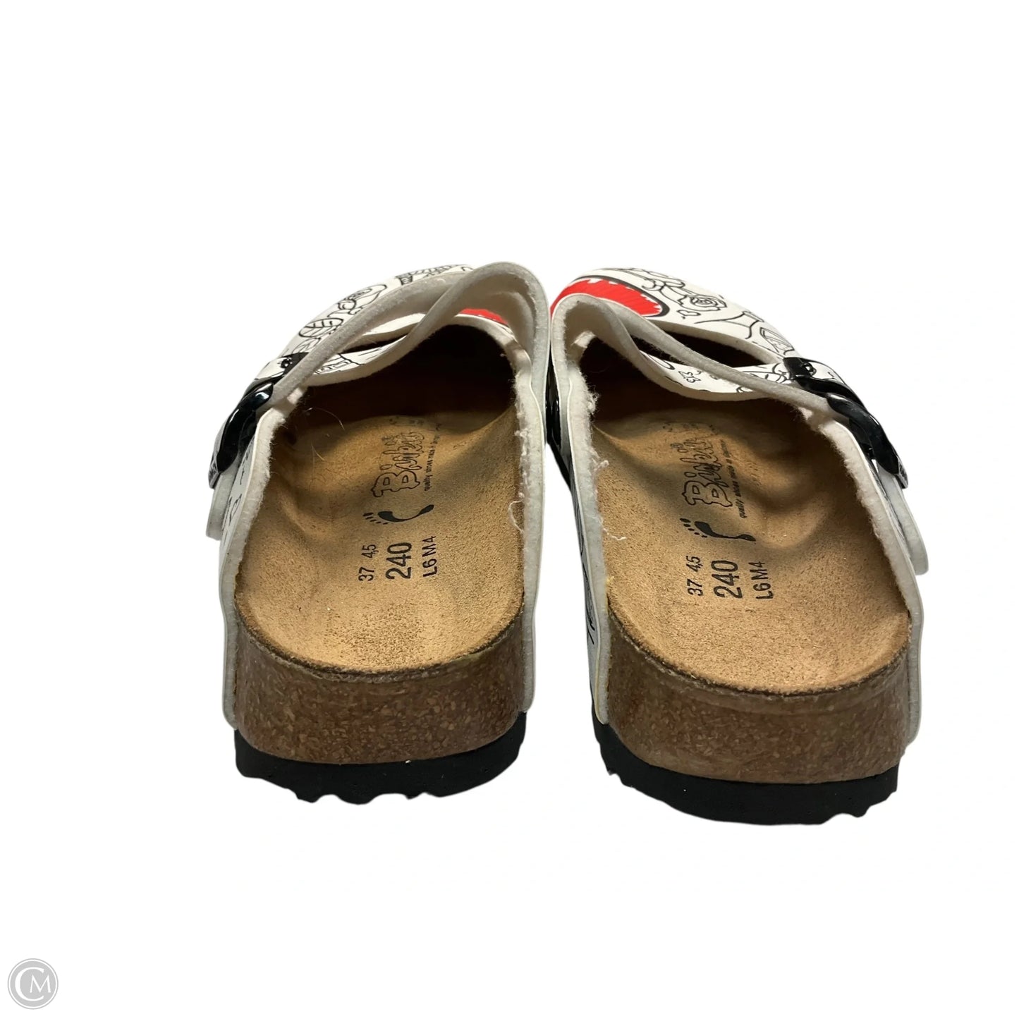 Shoes Flats By Birkenstock In White, Size: 6