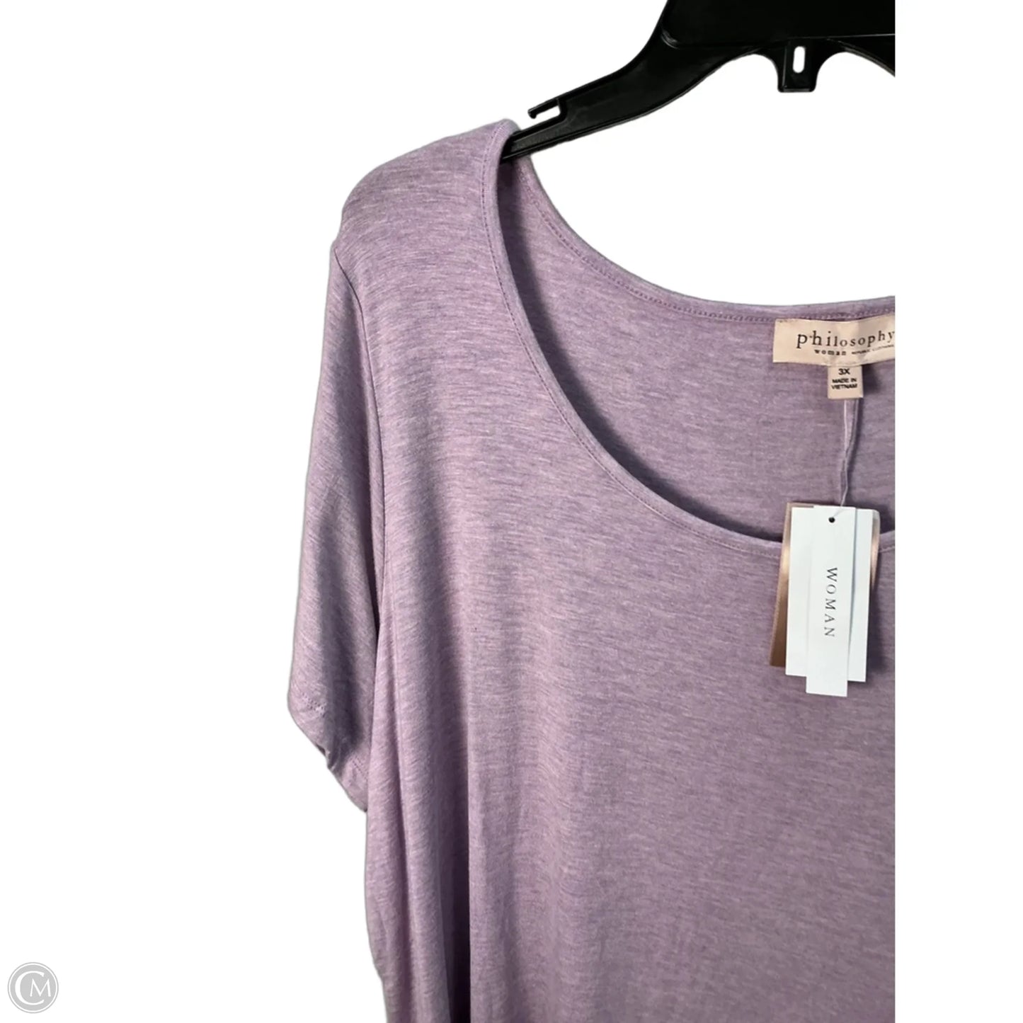 Top Short Sleeve Basic By Philosophy In Purple, Size: 24