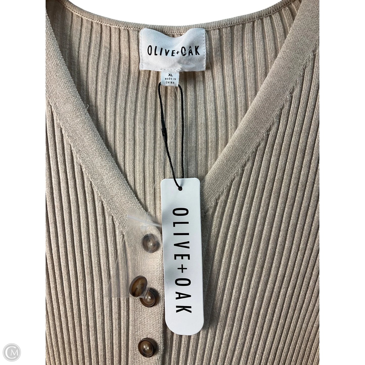 Dress Casual Maxi By Nordstrom In Cream, Size: Xl