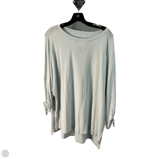 Top 3/4 Sleeve By Calvin Klein Performance In Blue, Size: 22