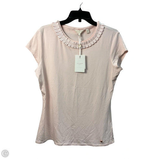 Top Short Sleeve By Ted Baker In Pink, Size: L