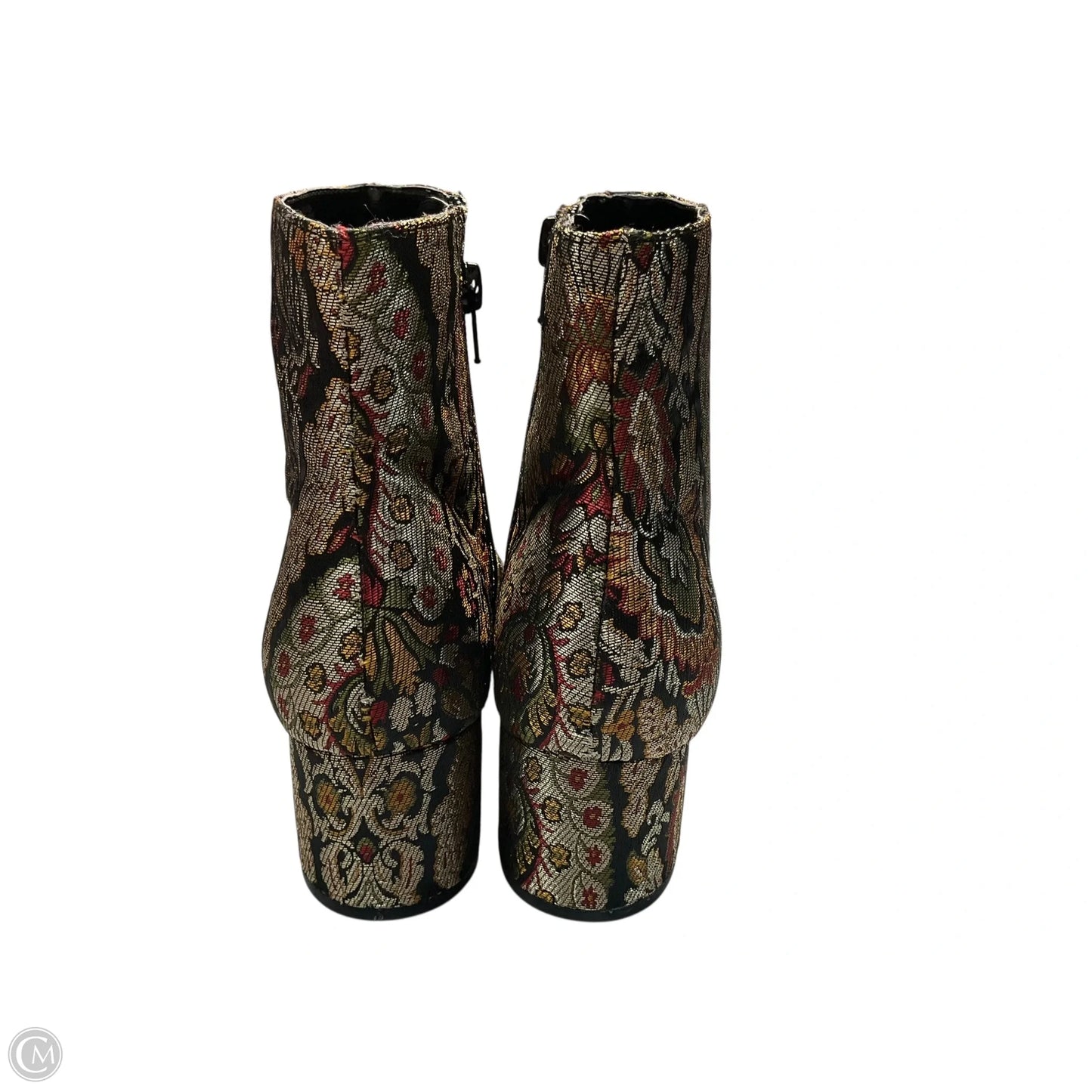 Boots Ankle Flats By Unisa In Gold & Green, Size: 8.5