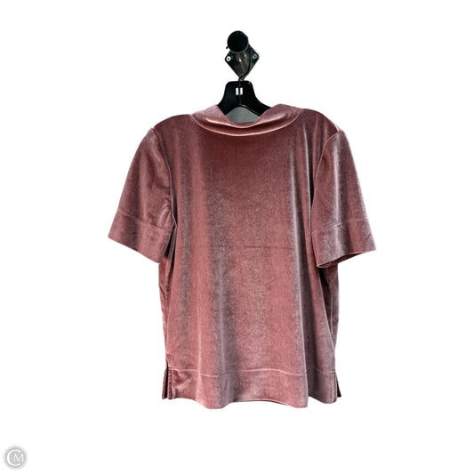 Top Short Sleeve By Anthropologie In Mauve, Size: S