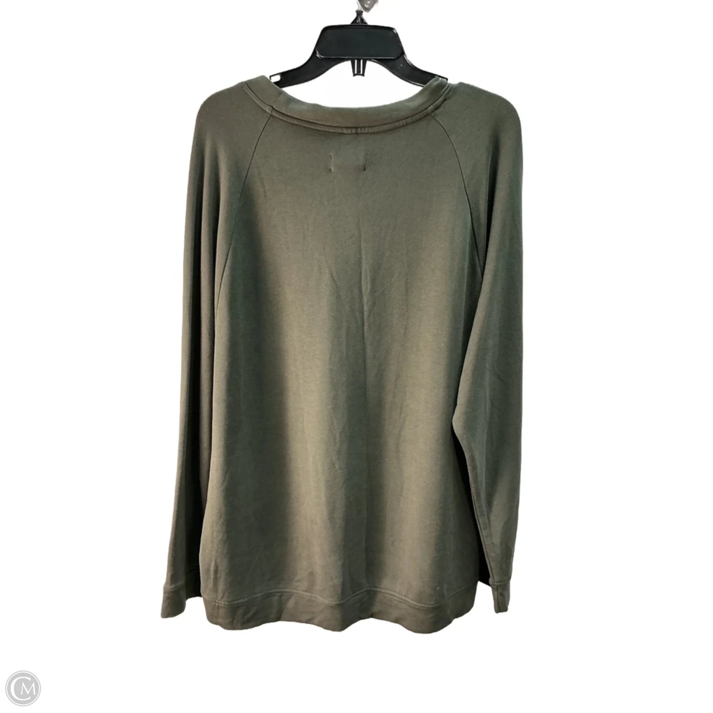 Top Long Sleeve By Lou And Grey In Green, Size: 18