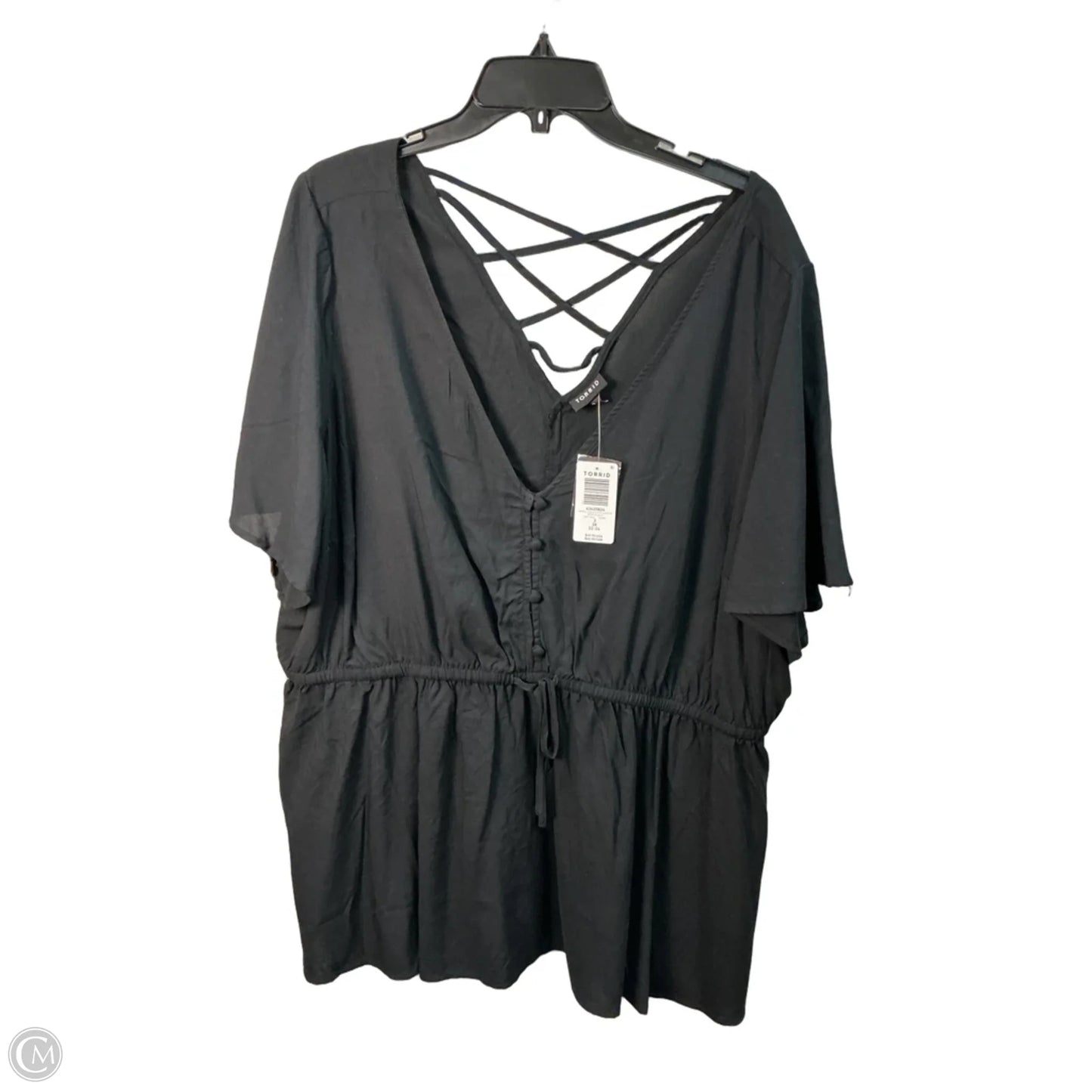 Top Short Sleeve By Torrid In Black, Size: 22