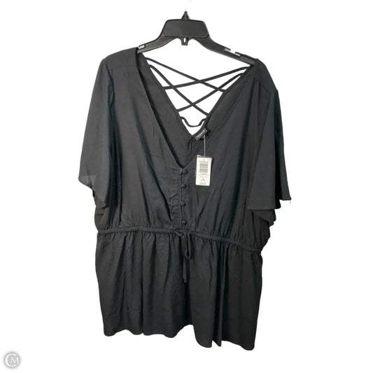 Top Short Sleeve By Torrid In Black, Size: 22