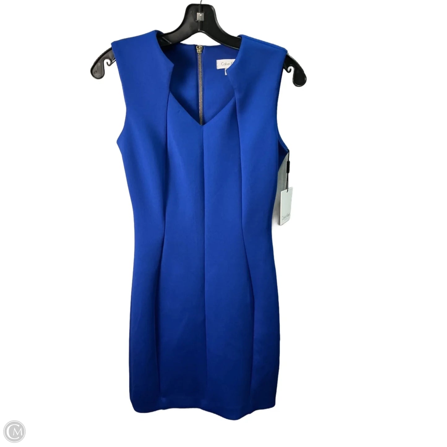 Dress Work By Calvin Klein In Blue, Size: Xs
