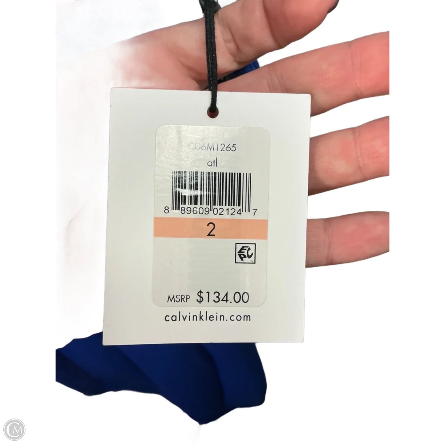 Dress Work By Calvin Klein In Blue, Size: Xs