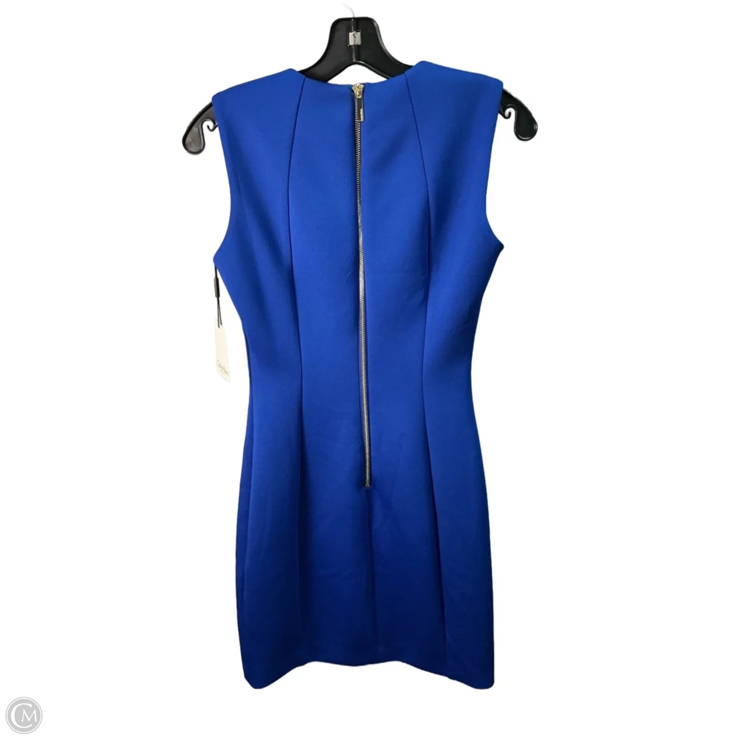 Dress Work By Calvin Klein In Blue, Size: Xs
