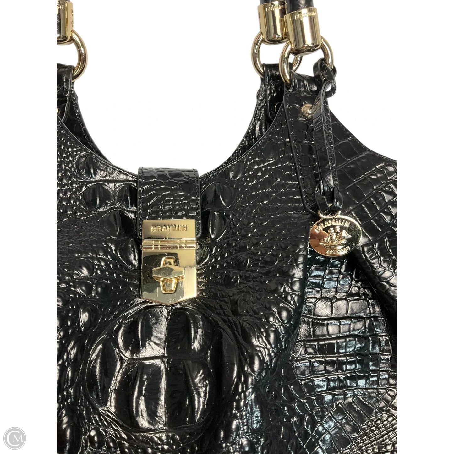 Handbag Designer By Brahmin, Size: Large