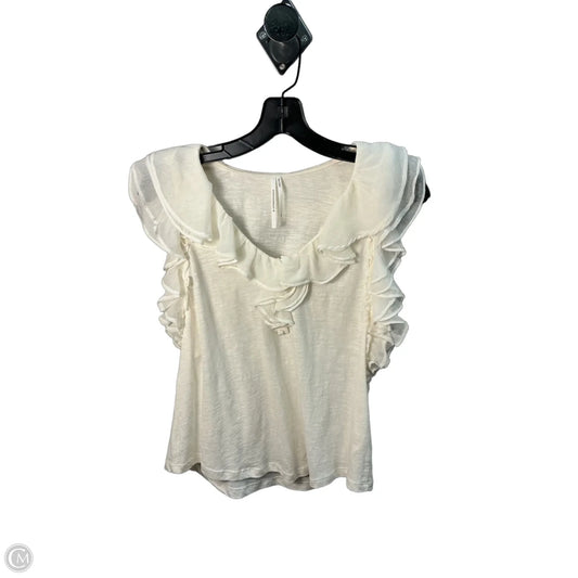 Top Sleeveless By Anthropologie In Cream, Size: Xs