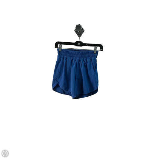 Athletic Shorts By Lululemon In Blue, Size: 4