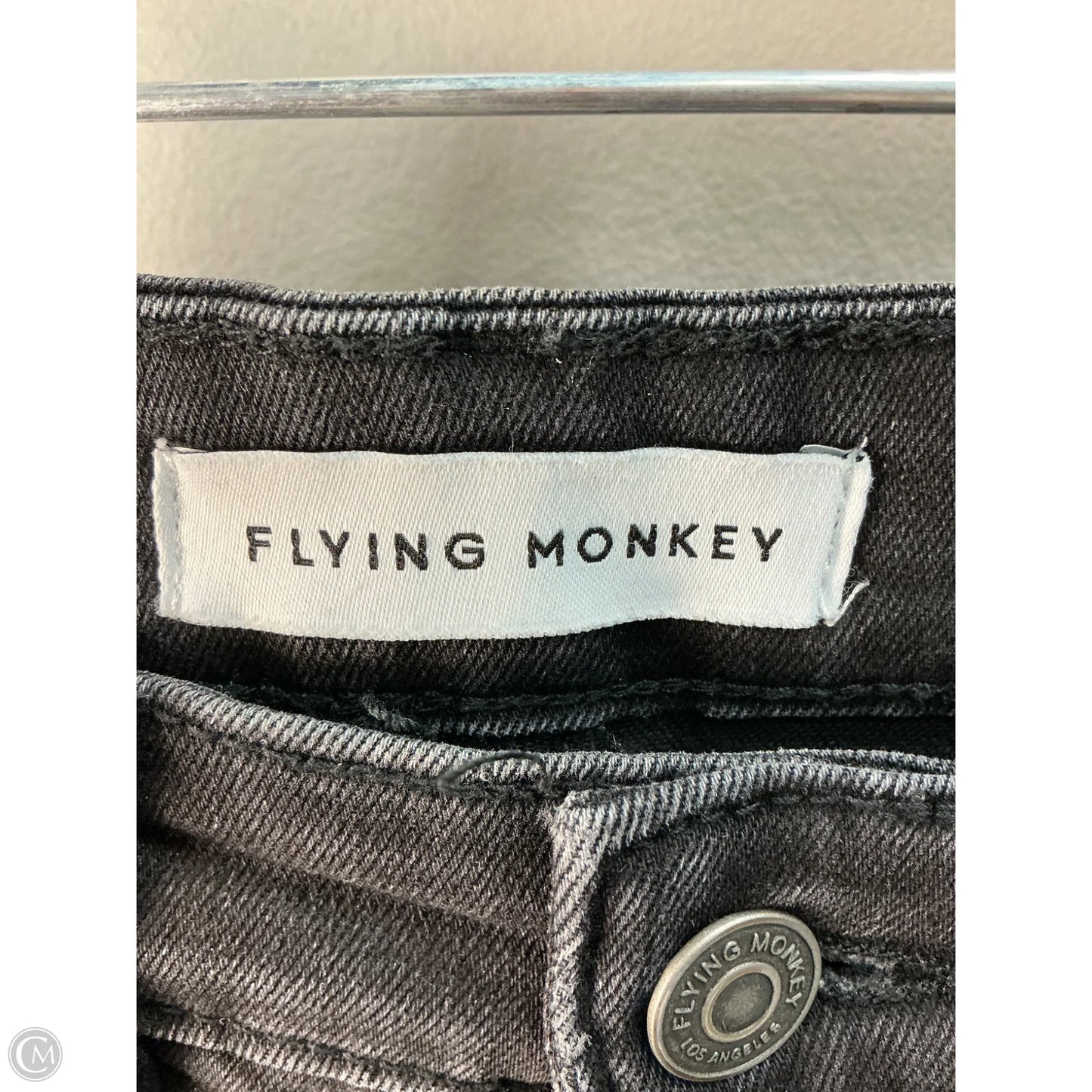 Jeans Straight By Flying Monkey In Black, Size: 4