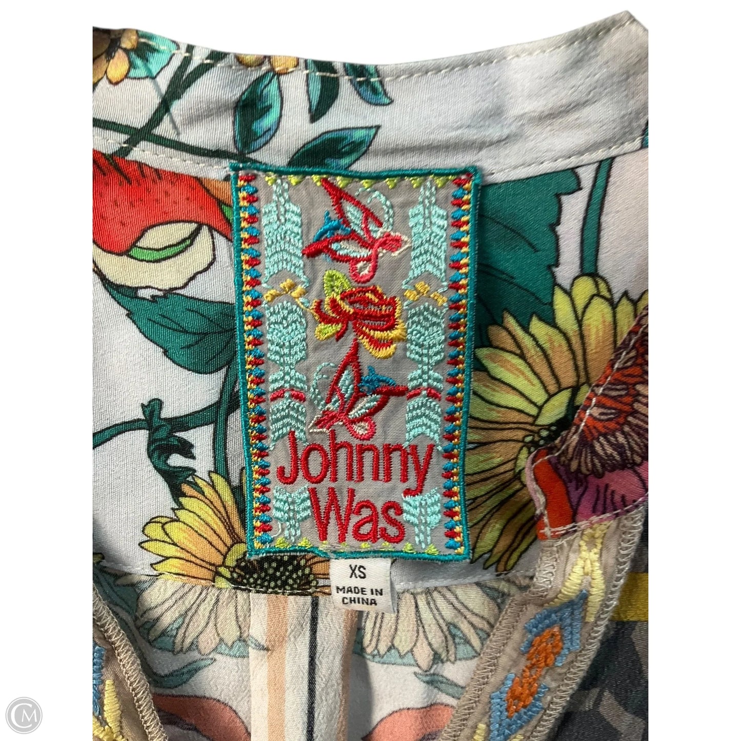 Top Long Sleeve By Johnny Was In Multi-colored, Size: Xs