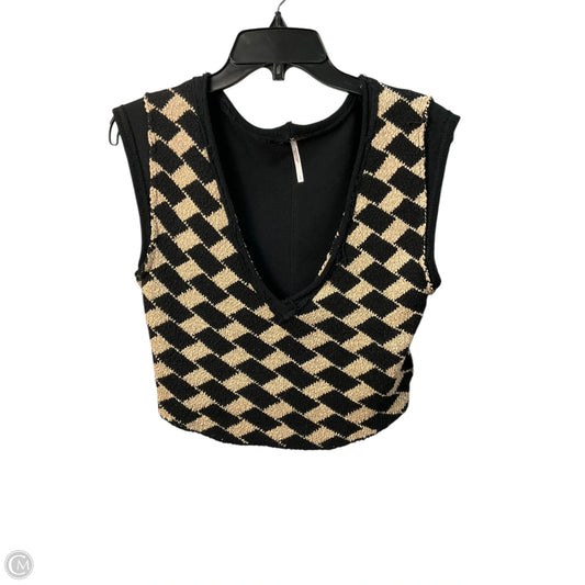 Sweater By Free People In Black & Cream, Size: Xs