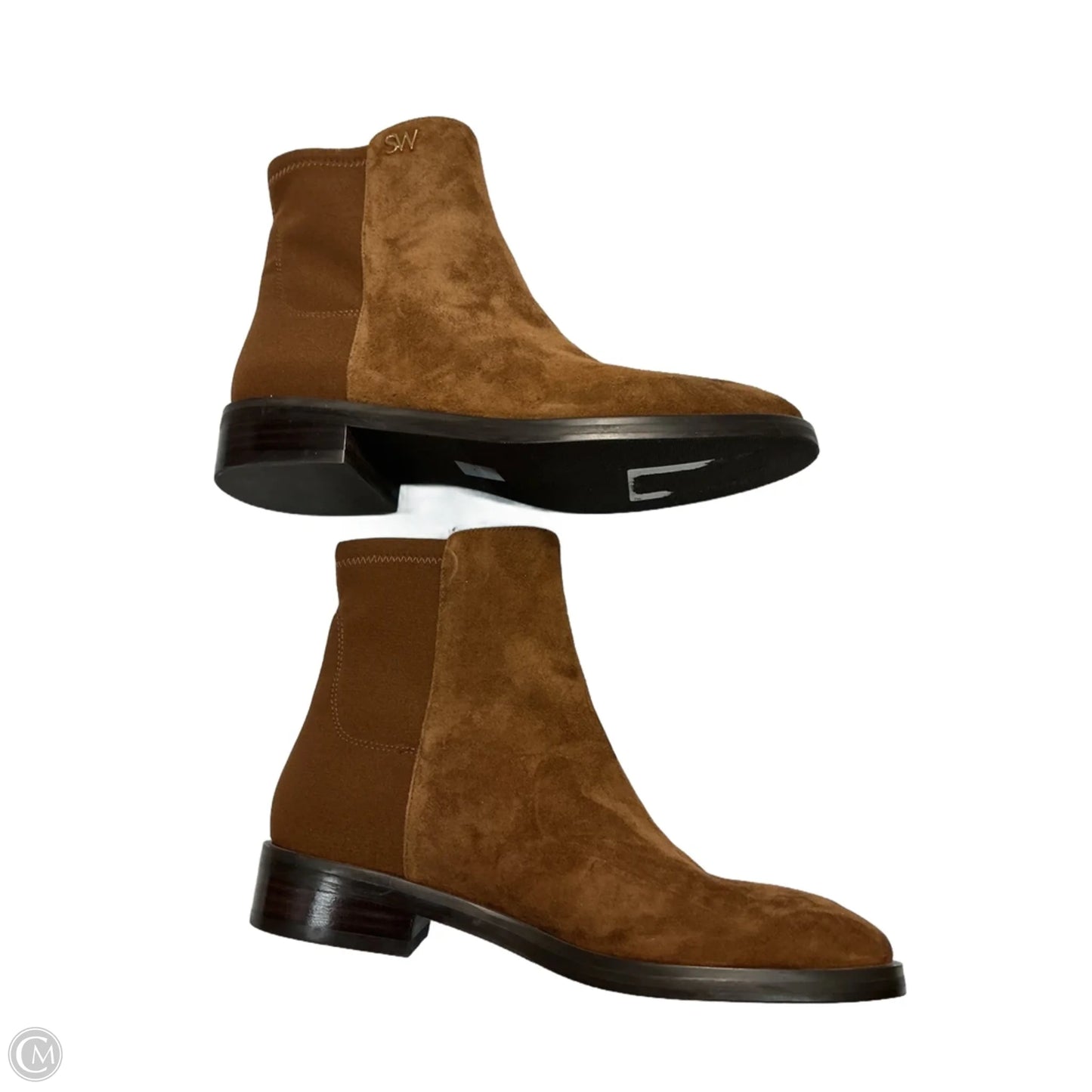 Boots Designer By Stuart Weitzman In Brown, Size: 5