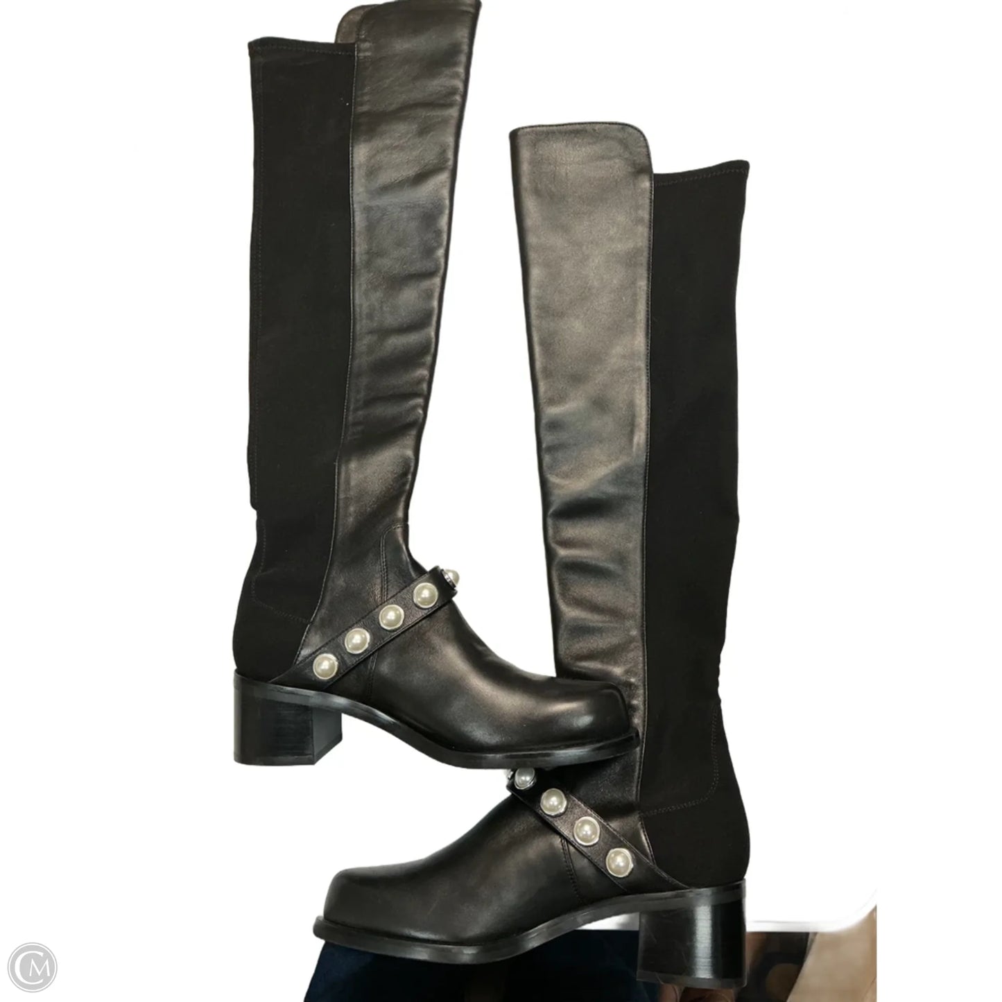 Boots Designer By Stuart Weitzman In Black, Size: 8