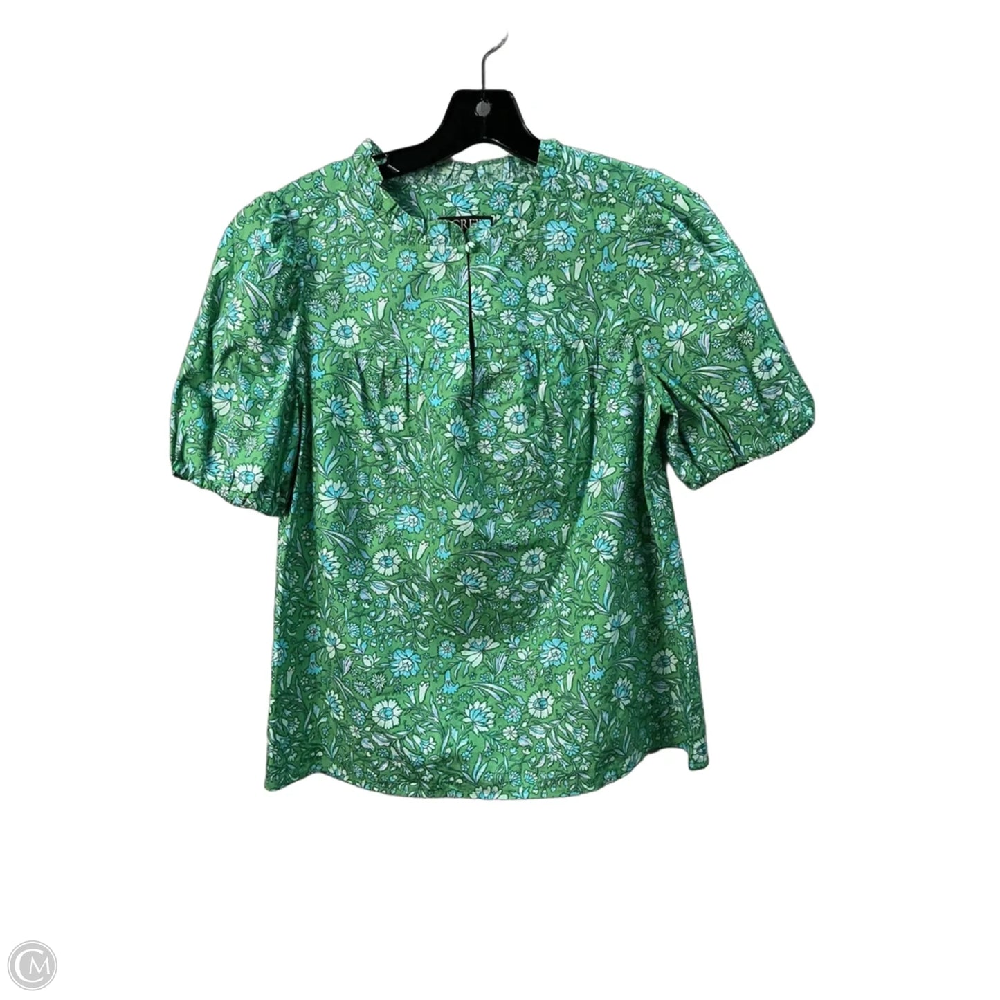 Top Short Sleeve By J. Crew In Green, Size: Xs