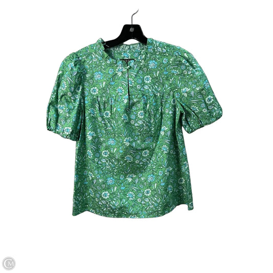 Top Short Sleeve By J. Crew In Green, Size: Xs
