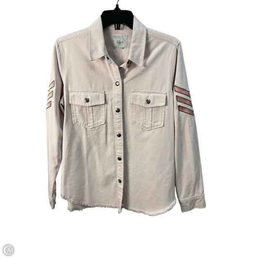 Top Long Sleeve By Rails In Pink, Size: M