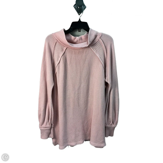 Tunic Long Sleeve By We The Free In Pink, Size: S