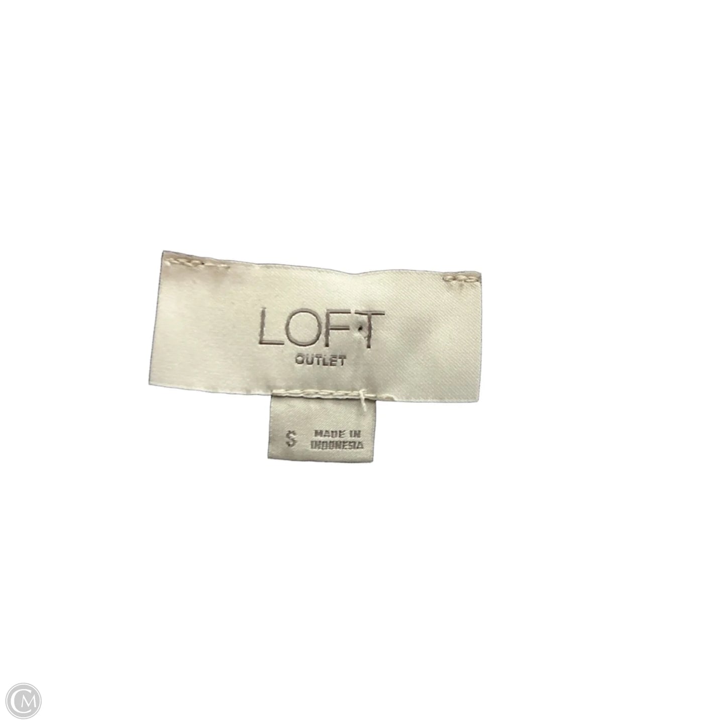 Top Sleeveless By Loft In Navy, Size: S