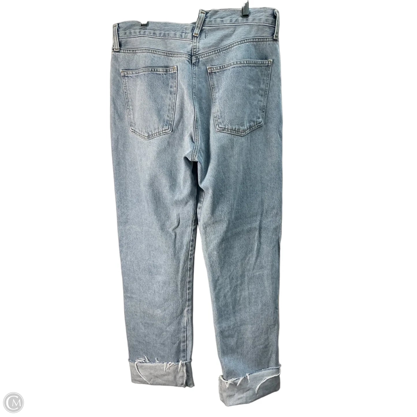 Jeans Straight By Agolde In Blue Denim, Size: 6